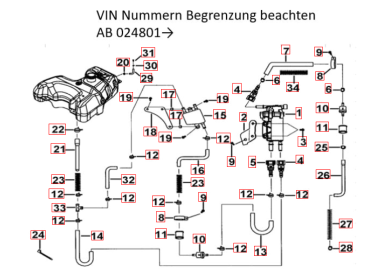 Benzinpumpe original TGB Blade 550 600 EFI
