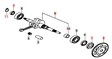 Preview: Kolbenbolzenlager TGB Bullet original