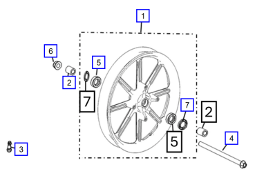 Preview: Hülse Vorderrad VMOTO Super Soco CPX
