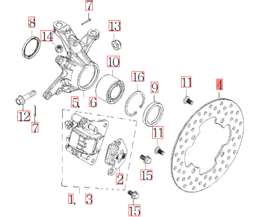Preview: Bremsscheibe vorn Online 9.0 9.1 SMC original