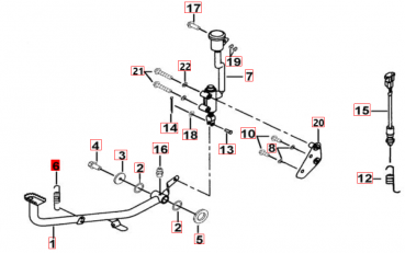 Feder Bremspedal Blade