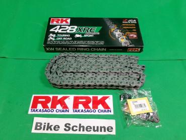 Kette RK made in Japan verstärkt 428 XRE XW-Ring 134 Glieder