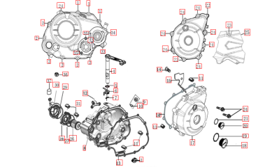Wasserpumpendichtung Pista 125 SC125 original