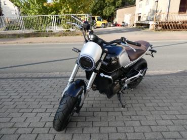Neufahrzeug Motorrad QJ SRV 550 ABS Schwarz / Silber