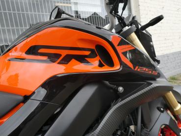 Neufahrzeug Motorrad Qj Motor SRK 125 S PRO Schwarz Orange