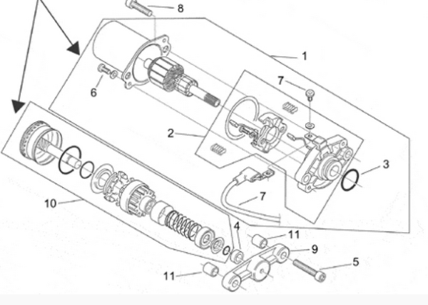 Anlasserfreilauf Aprilia Mojito 50 SR50 ditech original