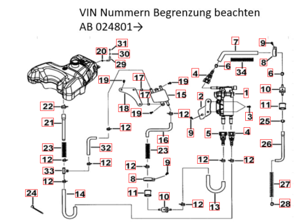 Benzinpumpe original TGB Blade 550 600 EFI