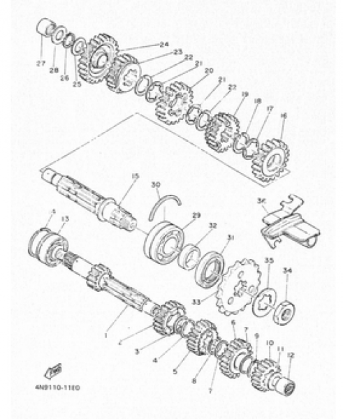 Ritzelsicherungsblech XS650