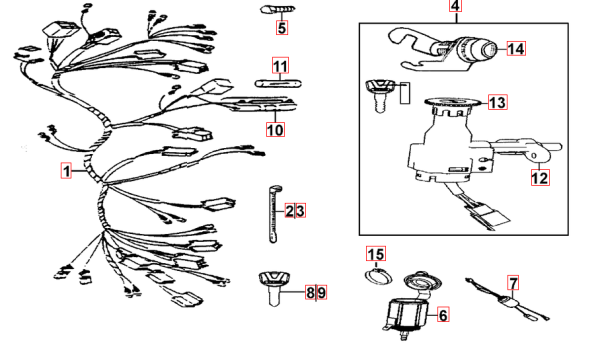 Zündschlosssatz TGB Bullet original