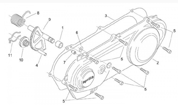 Kickerritzel Aprilia Mojito 50 SR50 Sport original