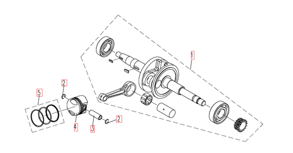Kolben Tapo Memory 50 4Takt original