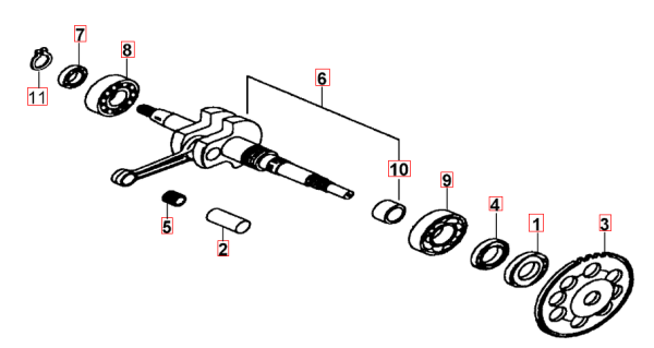Kolbenbolzenlager TGB Bullet original