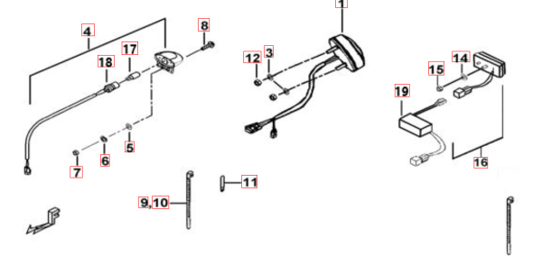 Relais für Nebelschlussleuchte TGB Blade