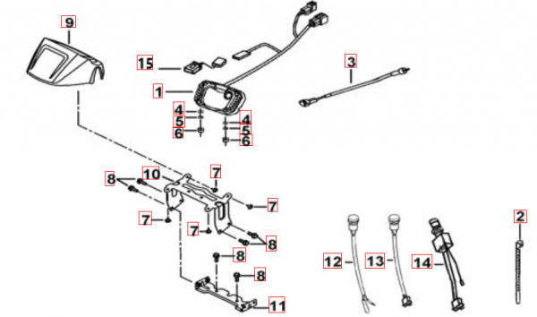 Tachosensor TGB Blade 550 600 original