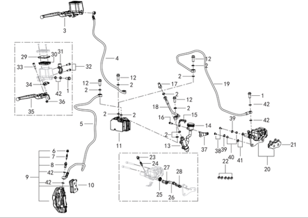 Bremsklötze vorn QJ SRK125S SRK125R SRV12 original