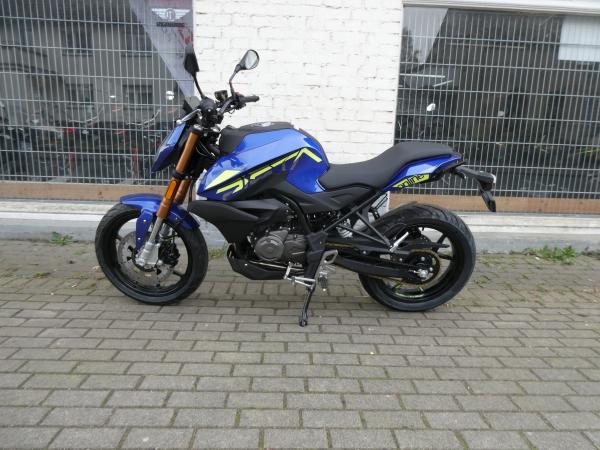 Neufahrzeug Motorrad Online Pista 125 ABS Blau-Gelb-Schwarz