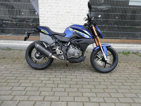 Neufahrzeug Motorrad Online Pista 125 ABS Blau-Gelb-Schwarz